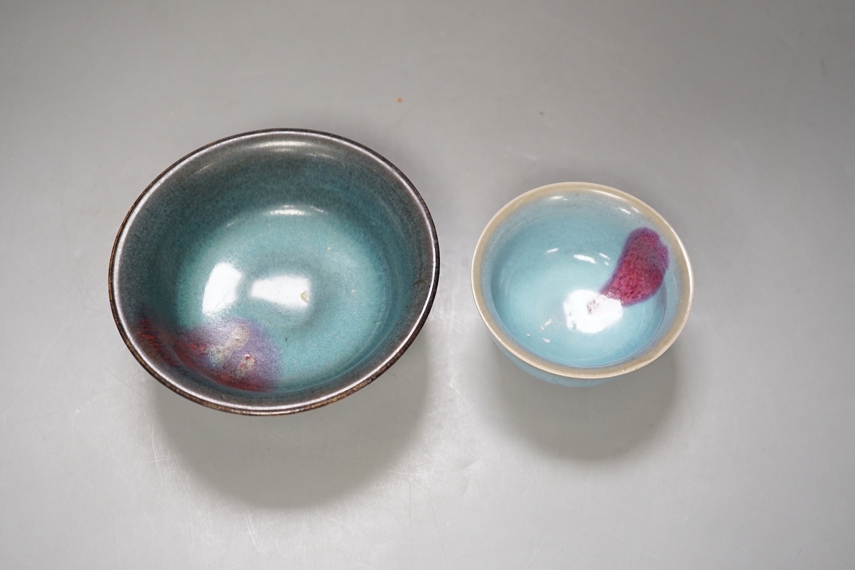 Two Chinese Jun-type bowls